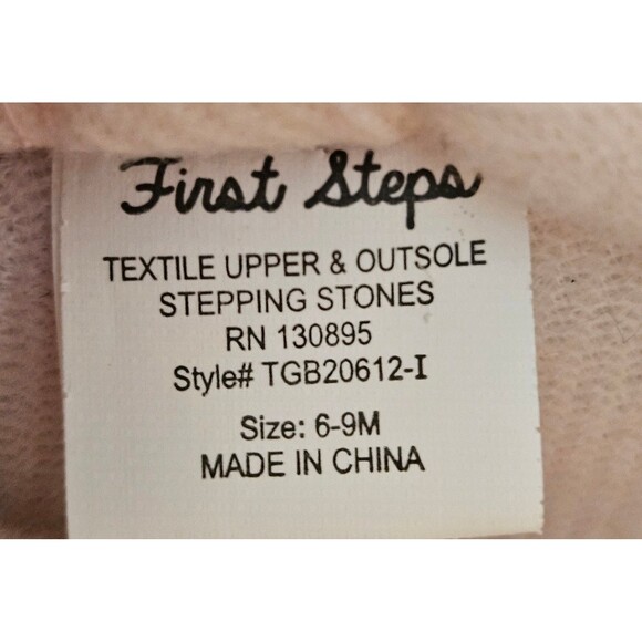 First Steps Infant Baby Boots Shoes Pink Soft Fuzzy Slip On 6-9 months - Picture 5 of 6